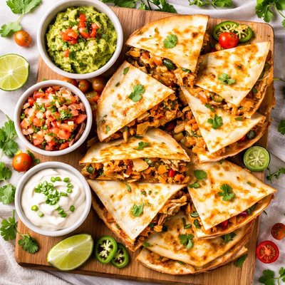 Image of Easy Spicy Chicken Quesadillas