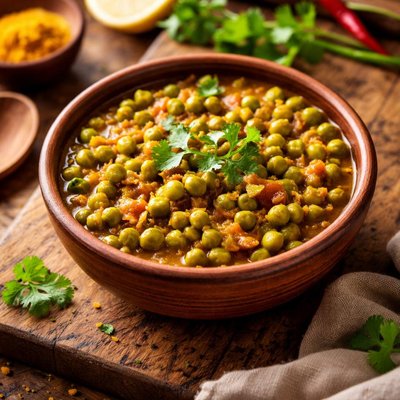 Image of Easy Spicy Curried Peas