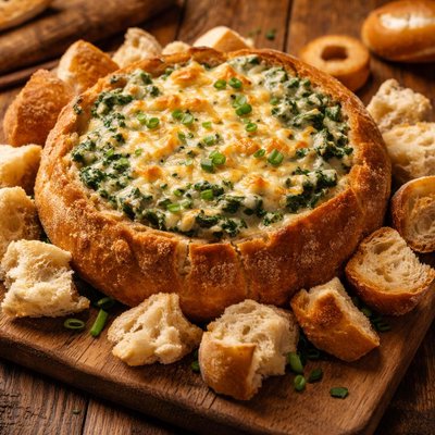 Image of Easy Spinach Bread Dip
