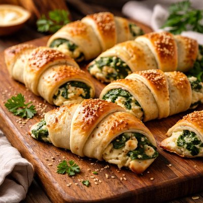 Image of Easy Spinach Crescent Rolls
