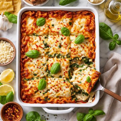 Image of Easy Spinach Lasagne