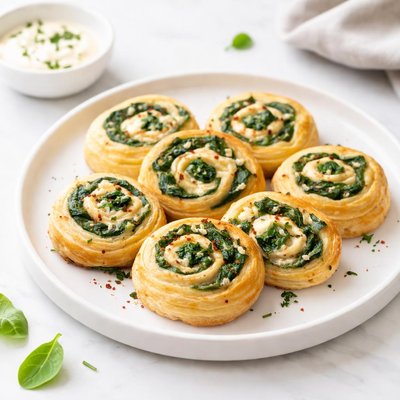 Image of Easy Spinach Pinwheels