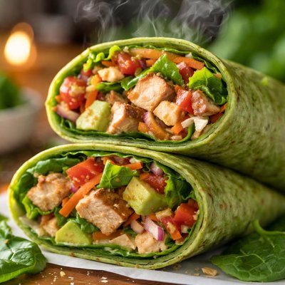 Image of Easy Spinach Wraps