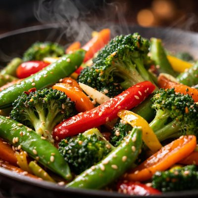 Image of Verduras Salteadas Fáciles de la Dieta Mediterránea