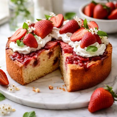 Image of Easy Strawberry Cake
