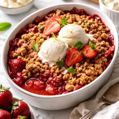 Image of Easy Strawberry Crisp