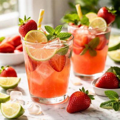 Image of Easy Strawberry Limeaide