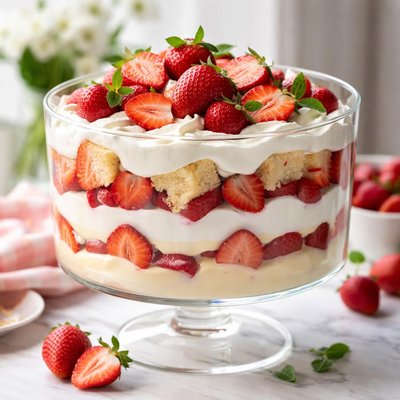 Image of Easy Strawberry Trifle