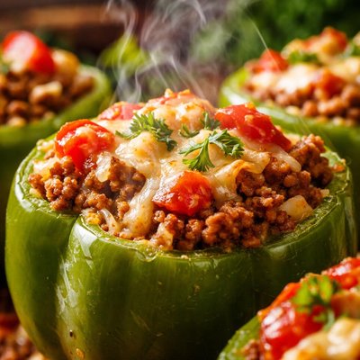 Image of Easy Stuffed Green Peppers