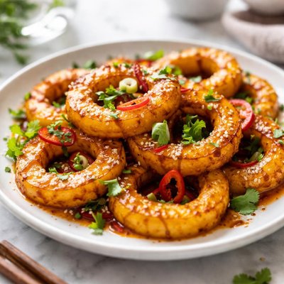 Image of Easy Sweet and Sour Squash Rings