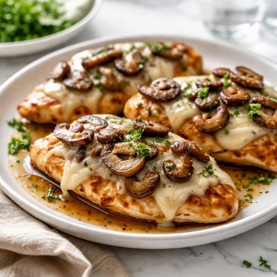 Image of Easy Swiss Mushroom Chicken