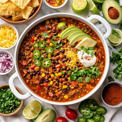 Image of Easy Taco Chili Soup Stew
