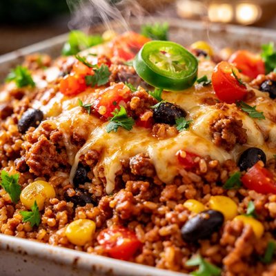 Image of Easy Taco Rice Casserole