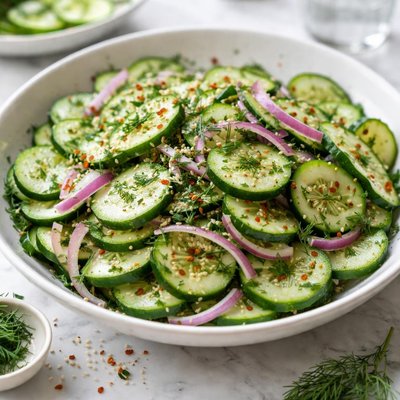 Image of Easy Tasty Cucumber Salad