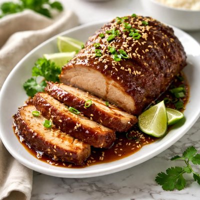 Image of Easy Teriyaki Pork Roast No Marinating