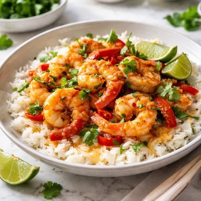 Image of Easy Thai Coconut Shrimp and Rice