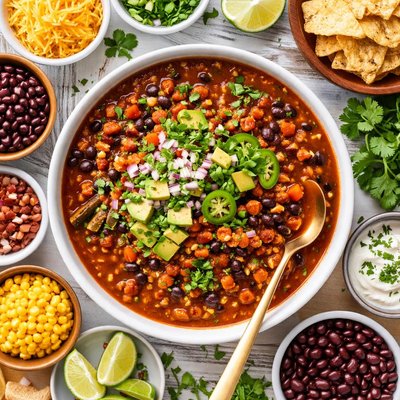 Image of Easy Three Bean Vegetarian Chili