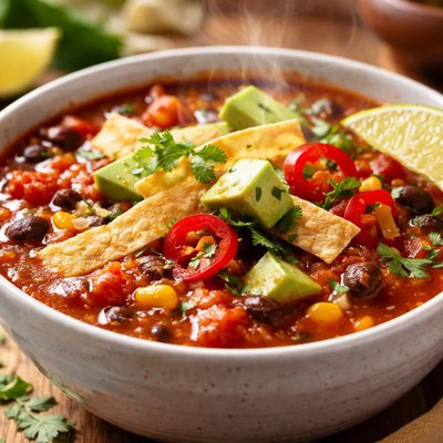 Image of Easy Tomato Tortilla Soup