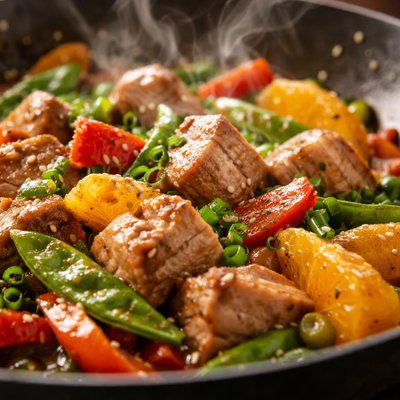 Image of Easy Tuna Orange Stir Fry