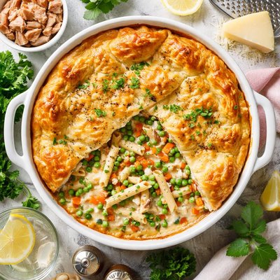 Image of Easy Tuna Pasta Pot Pie
