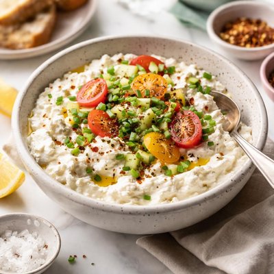 Image of Easy Vegan Cottage Cheese