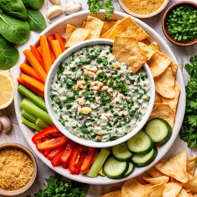 Image of Easy Vegan Spinach Dip