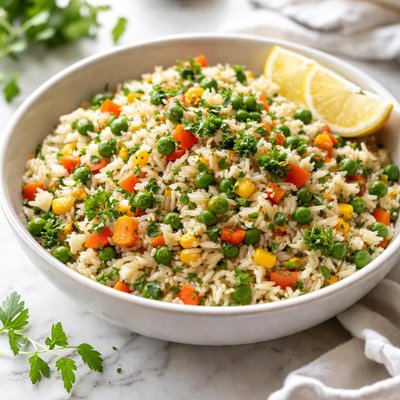 Image of Easy Vegetable Herb Rice