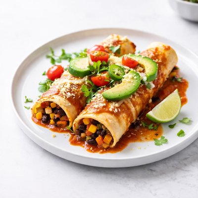 Image of Easy Veggie Enchiladas with Quick Sauce