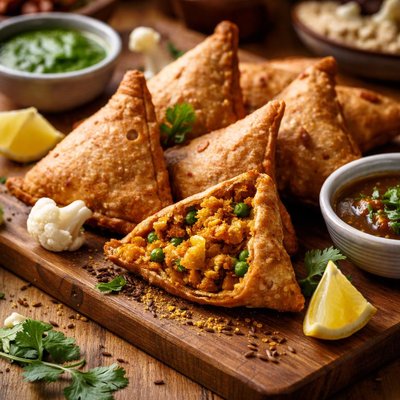 Image of Easy Whole Wheat Cauliflower Samosa