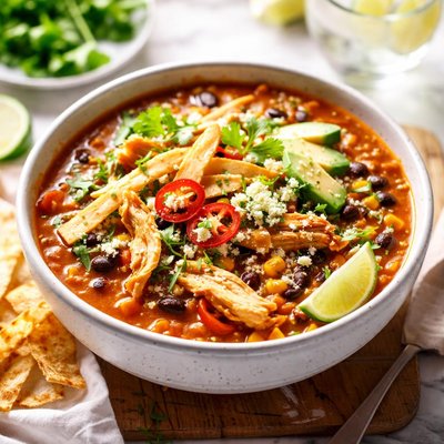 Image of Eat Til You Bust Chicken Tortilla Soup