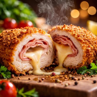 Image of Economical Chicken Cordon Bleu