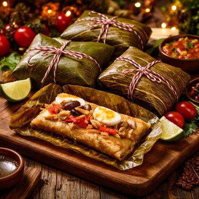 Image of Ecuadorean Ecuadorian Tamales De Navidad for Christmas
