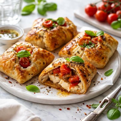 Image of Edam and Tomato Chicken Parcels