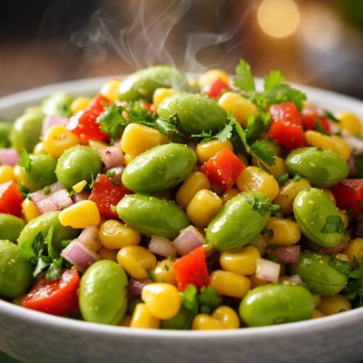 Image of Edamame Soybean Corn Salad
