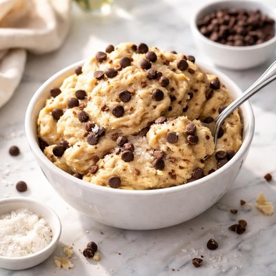 Image of Edible Cookie Dough for Ice Cream No Eggs
