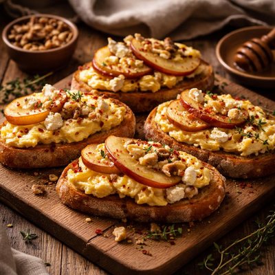 Image of Egg and Apple Bruschetta