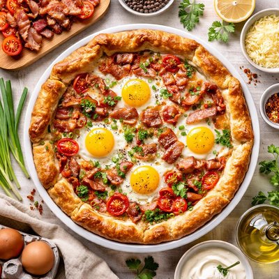 Image of Egg and Bacon Pie