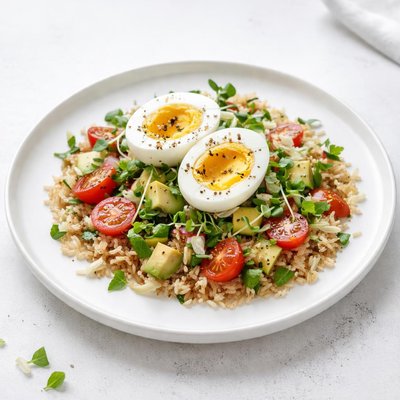 Image of Egg and Brown Rice Salad
