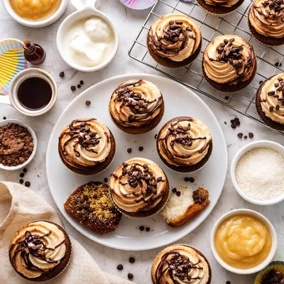 Image of Egg and Dairy Free Marbled Cupcakes