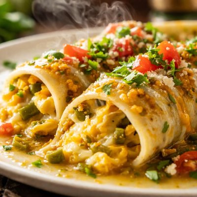 Image of Egg and Green Chile Enchiladas