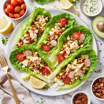 Image of Egg and Lettuce Wrap