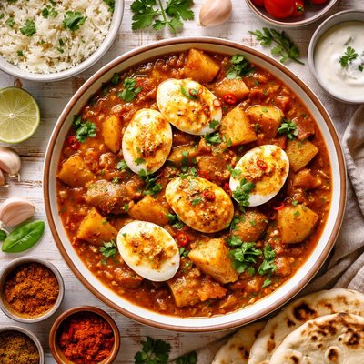 Image of Egg and Potato Curry