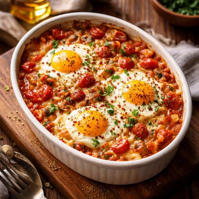 Image of Egg and Tomato Gratin