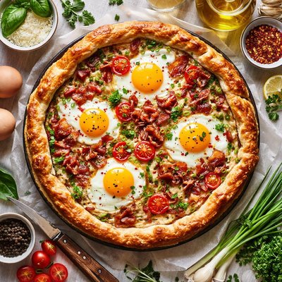 Image of Egg Bacon Pie