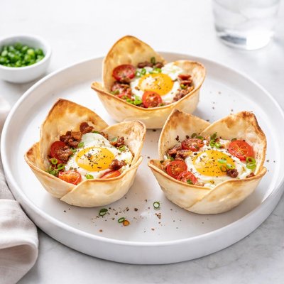 Image of Egg Filled Tortilla Cups