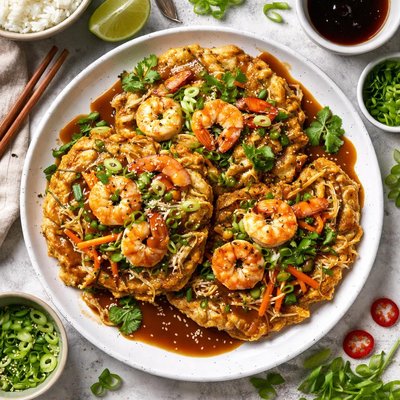 Image of Egg Foo Young with Shrimp