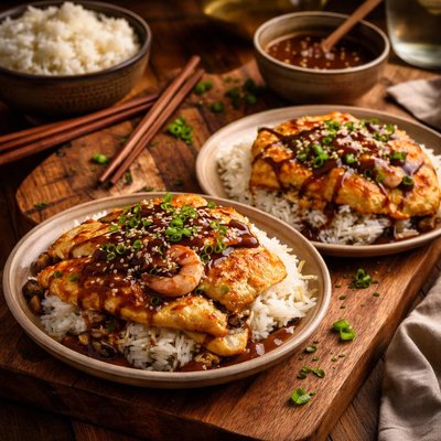 Image of Egg Foo Yung for 2 with Oriental Sauce