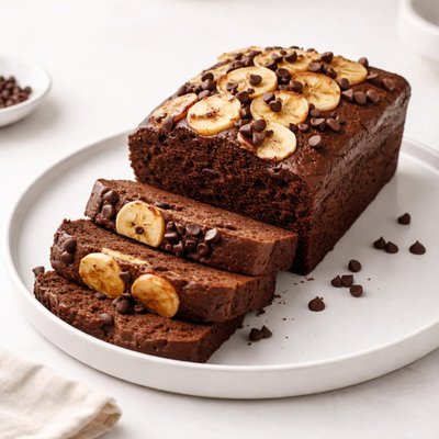 Image of Egg Free Chocolate Banana Loaf