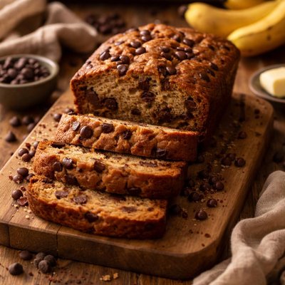 Image of Egg Free Chocolate Chip Banana Bread