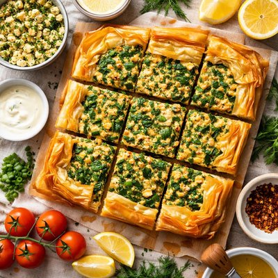 Image of Egg Free Spinach Pie That Actually Holds
